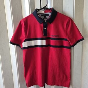 Tommy Hilfiger Red Polo Shirt